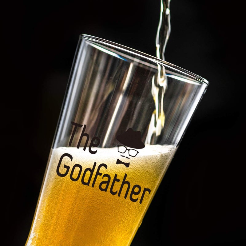 JERIO Godparents Proposal Gift, Godparents Gifts, Baptism Gift for Godparents from Godchild Godfather Beer Glass Godmother Stemless Wine Glass,Christmas Gifts for Godparents - Image 4